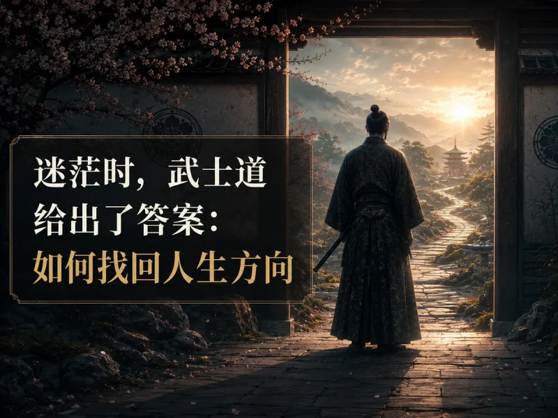 迷茫时，武士道给出了答案：如何找回人生方向-心智夜航